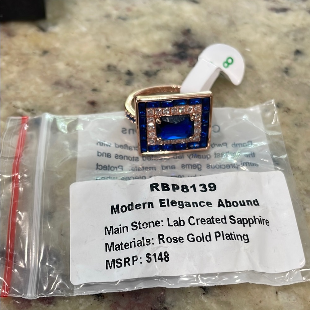 Modern elegance abound Bomb party Ring size 8 msrp $148